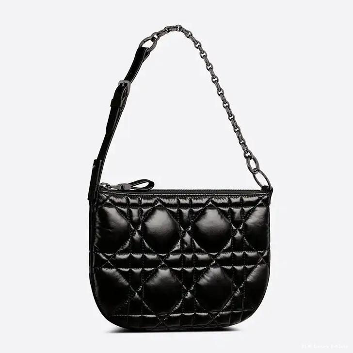 Cheap Tulip Quilted Black Caro Dior Bag Mini Macrocannage Calfskin 0404 Luxury